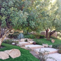 Fake Lawn Makaha Valley, Hawaii Landscape Rock, Backyard Designs