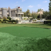 Faux Grass Aiea, Hawaii Home Putting Green, Small Front Yard Landscaping