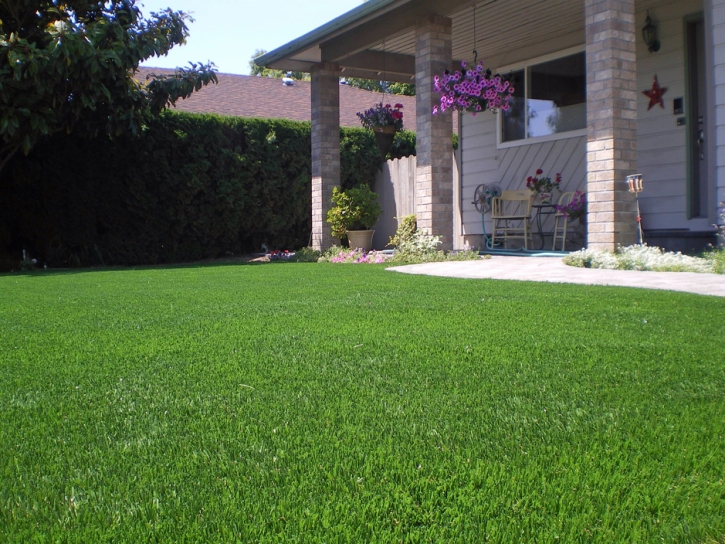 Faux Grass Eleele, Hawaii Landscape Rock, Front Yard Design