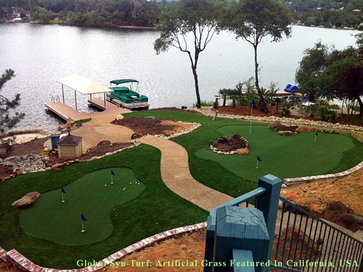 Faux Grass Ewa Gentry, Hawaii Putting Green Carpet, Backyard Makeover