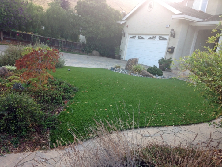 Installing Artificial Grass Kaumakani, Hawaii Landscaping, Front Yard Design