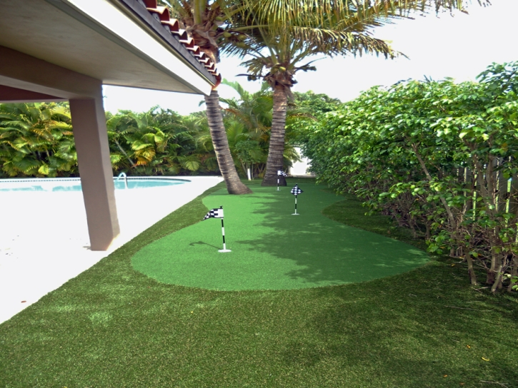 Synthetic Grass Pepeekeo, Hawaii Golf Green, Backyard