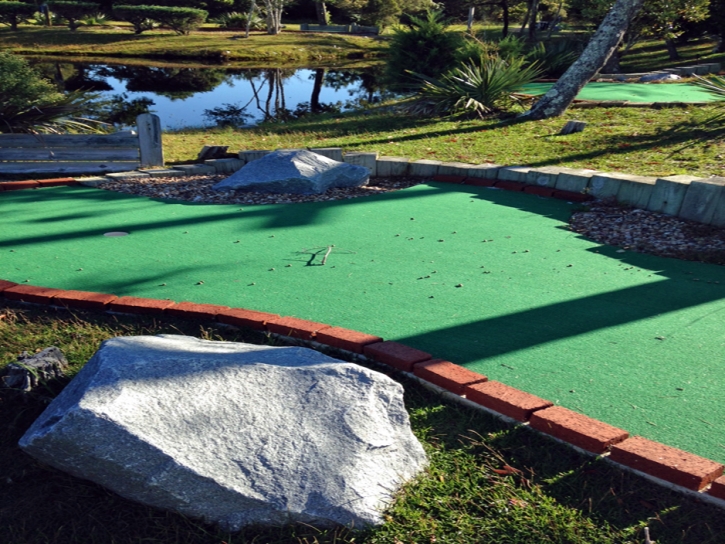 Synthetic Lawn Hanalei, Hawaii Home Putting Green, Backyard Landscaping